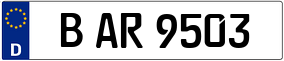 Trailer License Plate